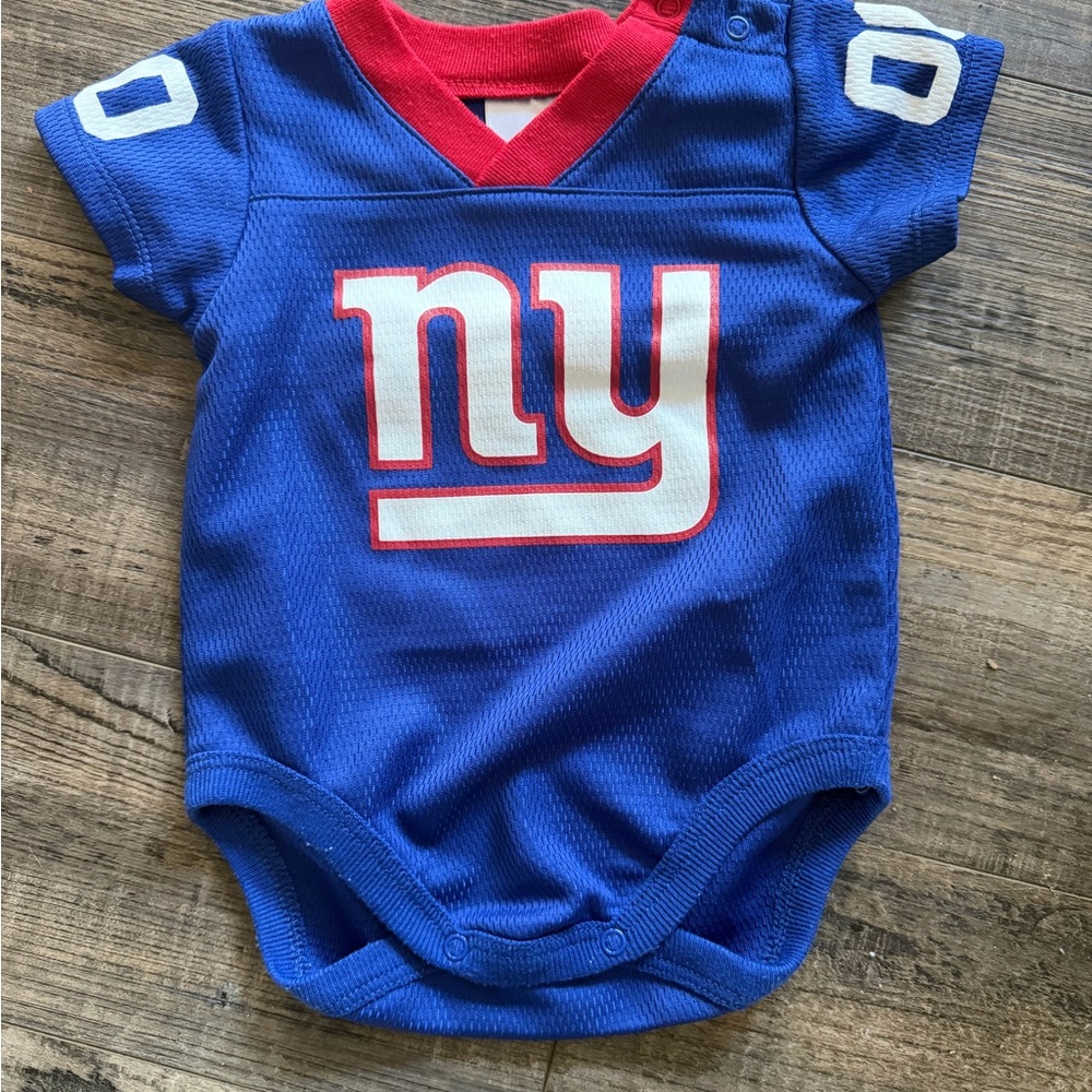 NFL Infant Team Apparel Bodysuit - Blue & Red New York Giants